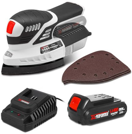 Ponceuse triangulaire 20V max avec batterie 2Ah - X PERFORMER
