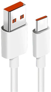 Cable USB Tipo C 120W 6A para Xiaomi HyperCharge, 1M, Carga Rápida Turbo, Compatible con Redmi Note 13/12/11, Xiaomi 12/13/14, POCO X6 Pro/M6 Pro, Color Blanco