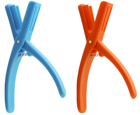 Porceosy Prawn Desheller Device Shellfish Cleaning Gadget 2 Pcs Crawfish Peeler Tool Shrimp Shell Opener Ergonomic Handle for Easy Crustacean Shelling Seafood Mix Color