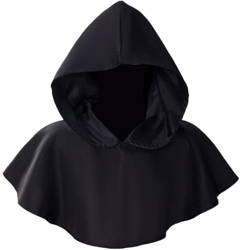 Lipfer Mantello con Cappuccio Maschile Mantello con Spalla Sciarpa Comoda Cappuccio con Spalla Medievale Maschile Scialle Uomo Primaverile per Banchetti