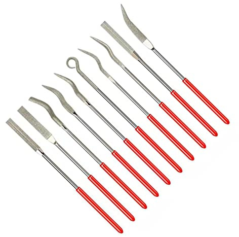 ORFOFE 10pièces Limes à Aiguille Diamantées Pour Bijouterie Outils De Meulage Pour Sculpture Et Marbre Limes à Main Pour Menuiserie