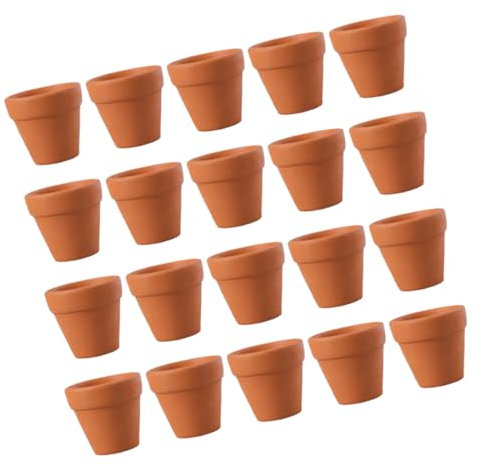 RORPOIR 20piezas Macetas De Cerámica para Plantas Mini Macetas De Terracota para Cactus De Barro para Suculentas Balcón