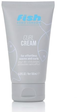 Fish Curl Cream 150ml – Define & Hydrate Curls with Lightweight Hold & Frizz Control – Moisturising Formula for Soft, Natural-Looking Waves
