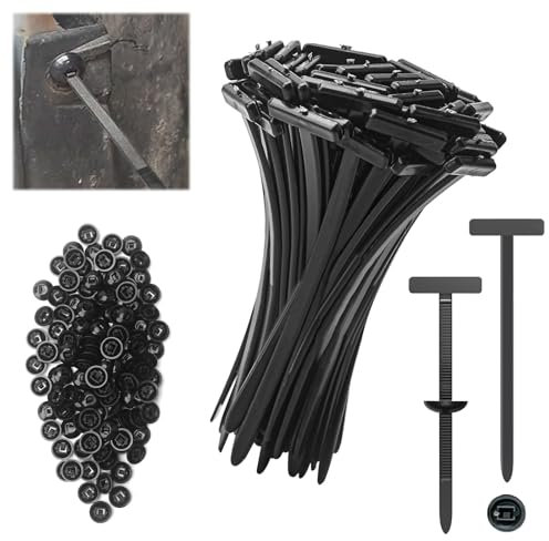 120 Hebillas Universales de Nailon para Bridas de Cables,Soporte de Nailon Autoblocante Resistente,Brida para Montaje en Coche,Herramienta de Sujeción de Cables para Maleteros multifuncional