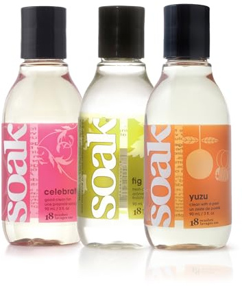 SOAK - Lessive pour linge délicat, Modern Laundry Care, écologique, Multipacks Tropical 3 x 90 ml
