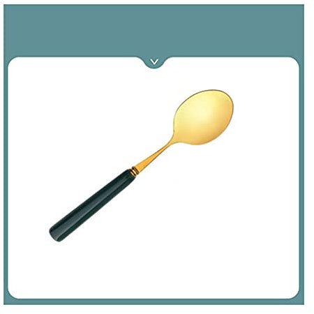 Cucchiaini da Caffè Coltello d'oro set da tavola for uso domestico tavola a tre pezzi in acciaio inox creativo tagliare la coltello riutilizzabile coltello e forchetta squisita Utensili Cucina(D)