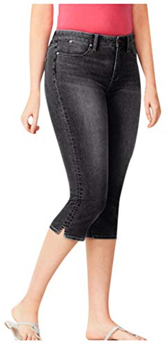 Générique Jeans Femme Taille Haute Slim Fit | Pantalon Déchiré avec Poches 7/8 Jean Large Femme Pant Classique Pantalons Chic Pants Courbe Pantacourt Polyvalent Tissu Genou Retro Jegging