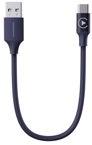 Rsizbahr Cavo attivatore CarPlay da USB-A a USB-C per ricarica di supporto moto, adattatore bypass per cuffie auto Android, abilita CarPlay su Harley/Indian/Goldwing senza auricolare, 4 m, nero