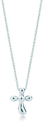 Collana con ciondolo pisello goccia d'acqua in argento sterling 925, croce, sorriso, gioielli solari