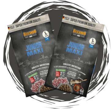 Belcando Junior Maxi 2x4kg Bundle – Trockenfutter Bundle für große Junghunde ab 4 Monate - mit Geflügel & Reis - gelenkschonende Rezeptur ohne Weizen & Soja - Made in Germany - Sparpaket