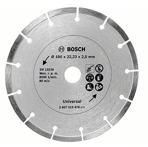 Bosch Home and Garden Diamanttrennscheibe für Baumaterial, 180 mm, 2607019476