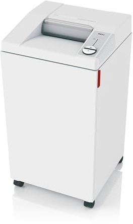 Aktenvernichter IDEAL 2604, Partikelschnitt 2x15mm, bis 16 Blatt, P-5 DSGVO | Made in Germany Papierschredder,vernichtet Büroklammern und Kreditkarten,100L Abfallbehälter,P5,Dauerbetrieb,5 Jahre Garantie