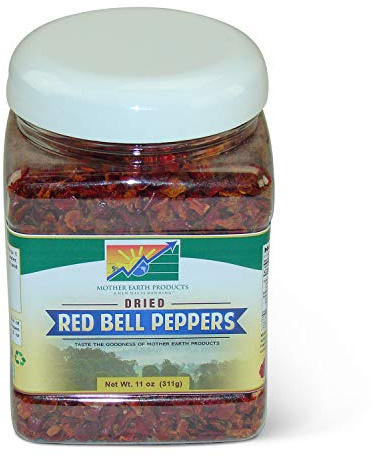 Mother Earth Products Dehydrated Mixed Bell Peppers Jar, 9 Ounce (Pack of 1)