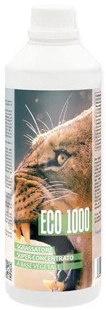 Eco 1000 – Anwendungsbereiche 750 ml. Ökologisches Reinigungsmittel auf pflanzlicher Basis Super Konzentrat mit Action Entfetter und Reiniger. Sofortiger Versand