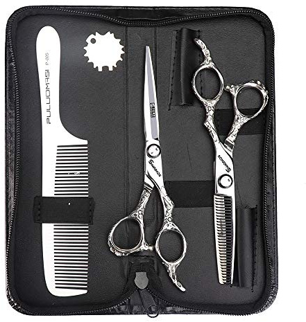 Sharonds 15,2 cm forbici professionali da parrucchiere Japan 440 C Hair Clipper, fornisce forbici box pettine regolatore