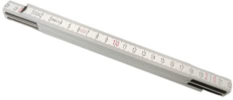 Wood 1 Meters Folding Wooden Ruler Measuring Metal Tips and Joints Carpenter STALCO