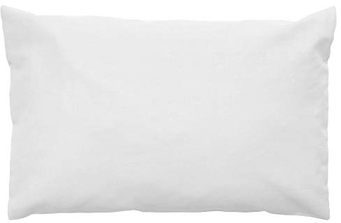 GIRAFFENLAND Bio-Buchweizenkissen 20x40cm mit Reißverschluss, Köper-Baumwolle weiß - mit Bio Buchweizen