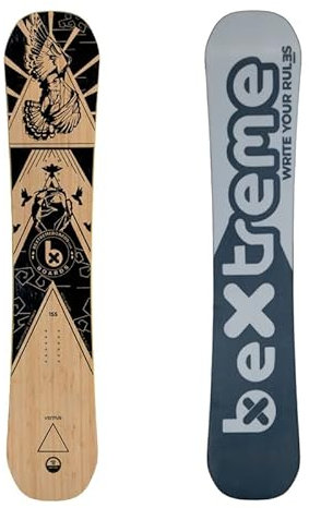 Tabla Snowboard BeXtreme Ganesha. Snow all mountain freeride de camber para Hombre y Mujer en Medidas 152, 156 y 160 cm wide. Hecha de Bambu, álamo y haya eco-friendly Burton Salomon Gnu Libtech Jones