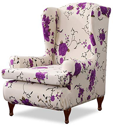PETCUTE Fundas de Sillón con Orejero Elástica Decorativas para Sillones con Cojin Separado Protector de Muebles Fundas