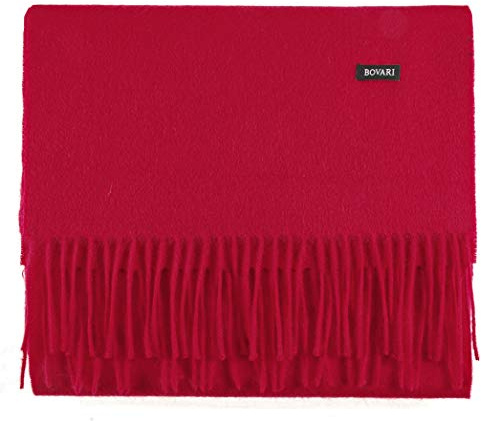 Bovari Kaschmir Schal Damen – 100% Kaschmir/Cashmere – Premium Qualität – klassisch/elegant/zeitlos - 180 x 31 cm - viele Farben