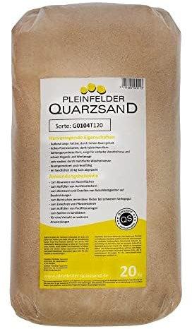Spielsand, Sandkastensand, Sand für Sandkasten feuergetrockneter Quarzsand, LGA/TÜV geprüft TOP Qualität, Hergestellt in Bayern, Unsere Premium Kunden: FC Bayern, FC Augsburg, UVM (20 kg)