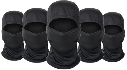 EVD-X 5 Pack Balaclava Camo Face Mask Bandana Hood Headwear Unisex Tactical Training Cycling Ski Hunting (5PACK Partan 53)