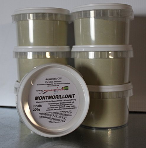 Montmorillonit - Wasserzusatz 3x200g für Glasklares Wasser Aquarium Garnelen Zierfische