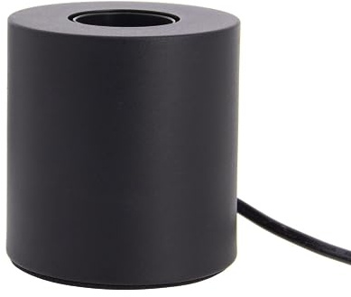 Xanlite, Lampe à Poser Cylindrique en Métal Noir, Culot E27, Design Moderne pour Intérieur, Éclairage Élégant et Pratique, Idéale pour le Bureau ou le Salon