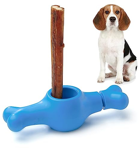 ChewEasy Soporte interactivo para palo de perro – Color brillante, forma de balancín (mediano)