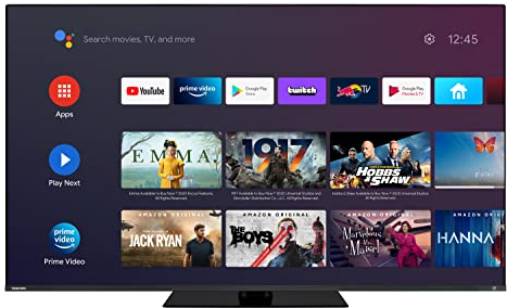 Toshiba 43QA7D63DG 43 Zoll QLED Fernseher/Android TV (4K Ultra HD, HDR Dolby Vision, Smart TV, Sound by Onkyo, Triple-Tuner) [2023], schwarz