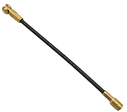 2PZ Testa Flessibile con Carrucola per Sonda in Acciaio Tonda Ø 4mm M5 Terminale Ricambio passacavi tiracavi