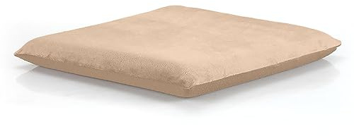 Augld Square Chair Seat Cushion Memory Foam Chair Cushion for Kitchen, Dining,Office or Car 18x18 in Beige