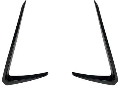 GLOFLY Frontstoßstange Seite Air Vent Trim Fit for Volkswagen VW for Golf 7 GTI 2013–2016 schwarz Auto Ansaugrahmen Grille Splitter Spoiler Canard Lip Nebelscheinwerfer-Augenbraue (Size : 2PCS-C Type