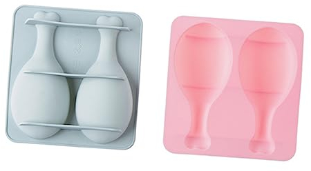 ifundom Silicone Cake Mold Chicken Leg Shape, 2pcs Blue Non-Stick Baking Moulds for DIY Chocolate Cake and Fondant Baking at Home