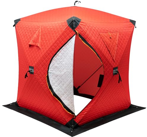 Panfudongk Tenda termica per 2 persone, in fibra di vetro, autoportante, lavaggio a mano, 9,3 kg