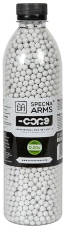 Saigo Defense Airsoft Murmeln/Flasche mit 3000 biologisch abbaubaren weißen Murmeln 6mm-0,20gr. / Hohe Qualität