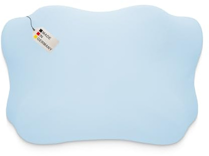 Dukal | Bezug passend für Glückstoff (Ergo) Orthopädisches Kissen | Zibroges Nackenkissen | DONAMA Memory Foam Kissen | 100% Baumwolle | Farbe: ciel