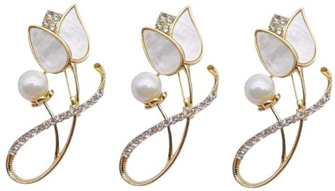 DEARMAMY 3St Brosche Halsketten Türkis Braut- Partykleid für Damen Tiaras pearl brooch Blumenanstecker Modeanstecker brooch pin Schmuck für Frauen Anstecknadel für Kleidung Frauen Legierung