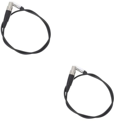 Vaguelly 2stücke Praktischer TRS XLR Adapter Für Audioanwendungen Zu XLR Buchse Flexibles Und Langlebiges Audiokabel Schwarz