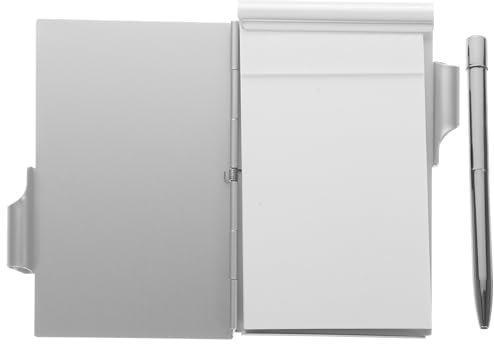 Veemoon Metallischer Notizblock Aus Aluminium Mit Abziehbaren Notizblättern Für Schule Und Büro Kleiner Taschennotizblock Für To-do-listen Und Terminplanung