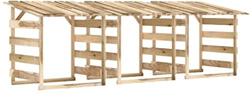 Pérgolas con techo 3 unidades. 100 x 90 x 100 cm de madera de pino impregnada verde - Duraderas y resistentes a la intemperie para su jardín