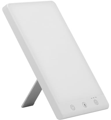 SteriMedo Lichttherapie Lampe 10.000 Lux, LED Tageslichtlampe gegen Winterblues & Müdigkeit, dimmbar, Timer, 3 Farbmodi, kompakt und energiesparend
