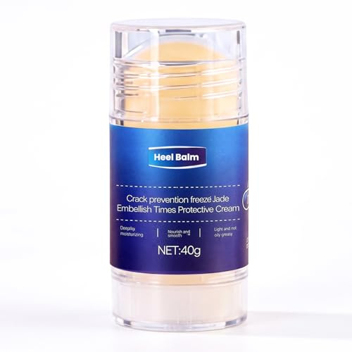 Heel Balm for Dry & Cracked Heels – Moisturising Foot Care Cream, Softens Rough Skin, Daily Use (Dry, Balm)