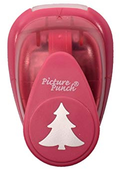 Vaessen Creative Craft Paper Punch - Fir Tree - 2,2 x 2,2 cm - Circle Cutter for Crafting and Card Making