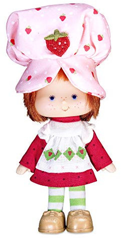 Basic Fun 520 12340 Classic Strawberry Shortcake Anniversary - Muñeca perfumada de 6 Pulgadas, muñeca pequeña Stawberry 40th Anniv (12341), Multicolor