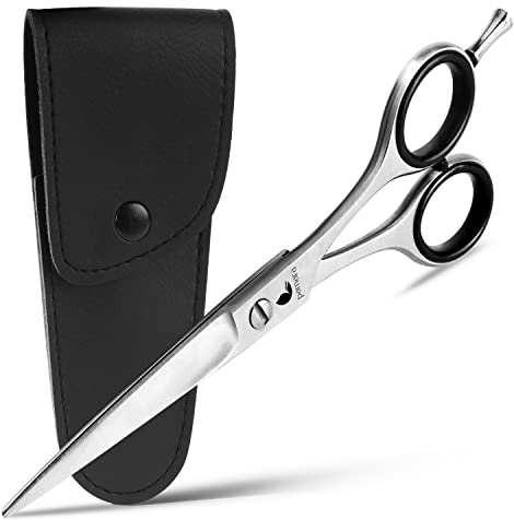Pamara Forbici Parrucchiere Premium, Forbici Professionali Extra Affilate o Forbici Sfoltitrici, Taglio Nitido e Preciso, Taglio di Capelli Perfetto per Uomo e Donna, ogni Tipo di Capello, & Custodia