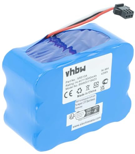 vhbw Batterie Compatible avec H.Koenig SWR22 | aspirateur bleu (3000mAh, 14,4V, NiMH)