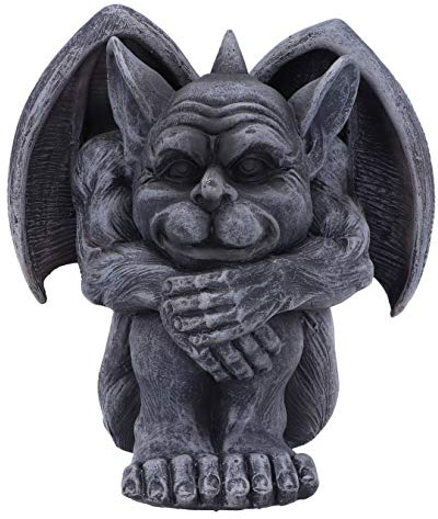 Nemesis Now Quasi Wasserspeier-Figur, 12,5 cm, Dunkelschwarz