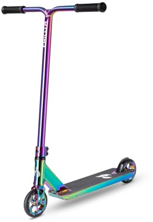 Chilli Pro Scooter- Reaper Reloaded Neochrome Extreme Intermediate and Beginner Stunt Scooter, Reinforced Steel T-Bar, Spider IHC Compression, 120mm Wheels, for Ages 8+