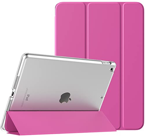 TiMOVO Cover per iPad 9/8/7 Generazione 10.2, Magenta | Custodia con Guscio Posteriore Traslucido, Smart Cover, Auto Svegliati/Sonno